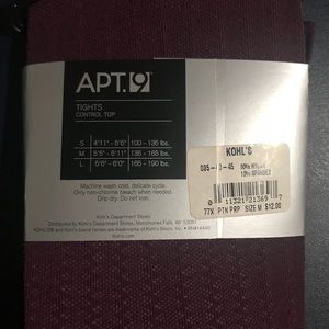 Apt. 9 Accessories - Purple Fashion Tights Apt. 9 Accessories - Purple Fashion Tights